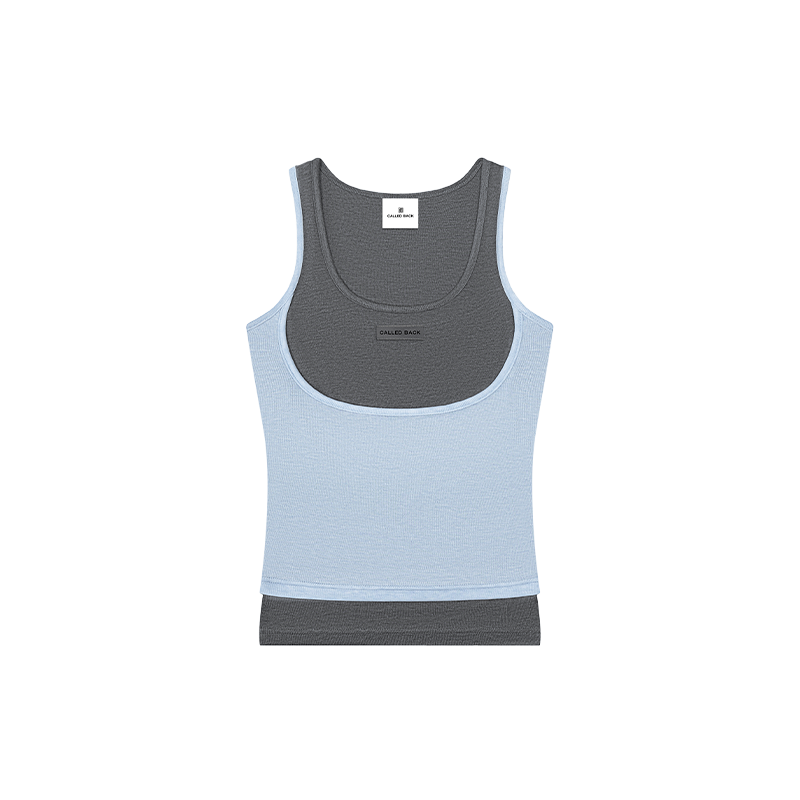 Layered-Look Sleeveless Top