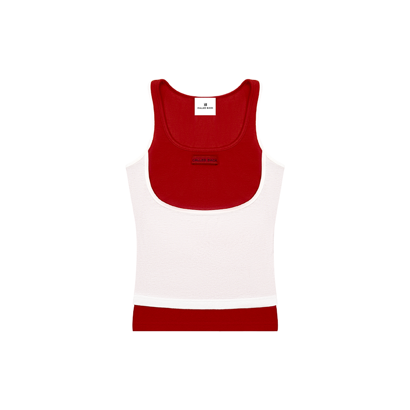 Layered-Look Sleeveless Top