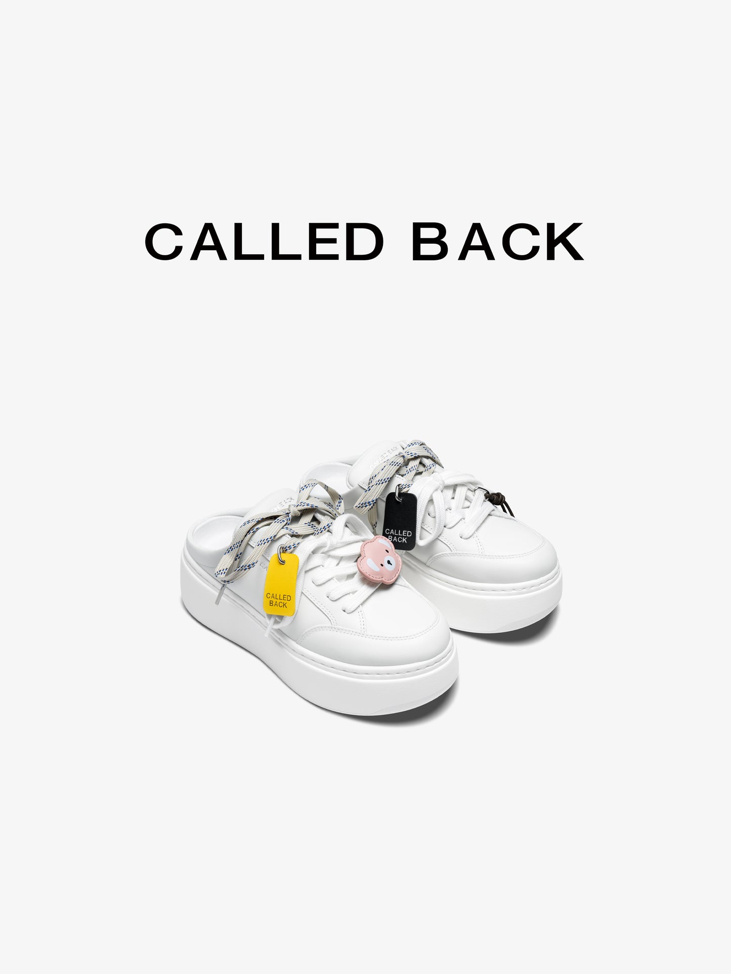 White Platform Slip-On Sneakers
