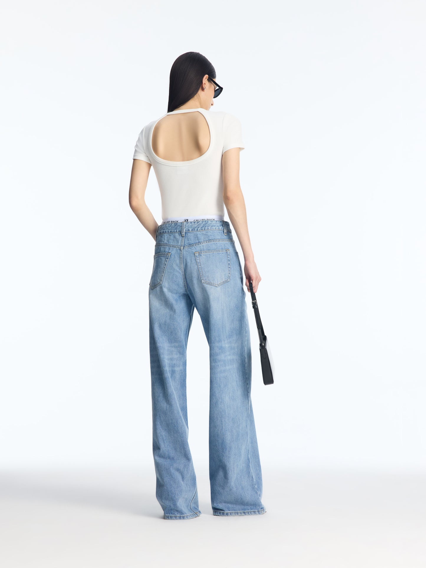 Washed effect jeans