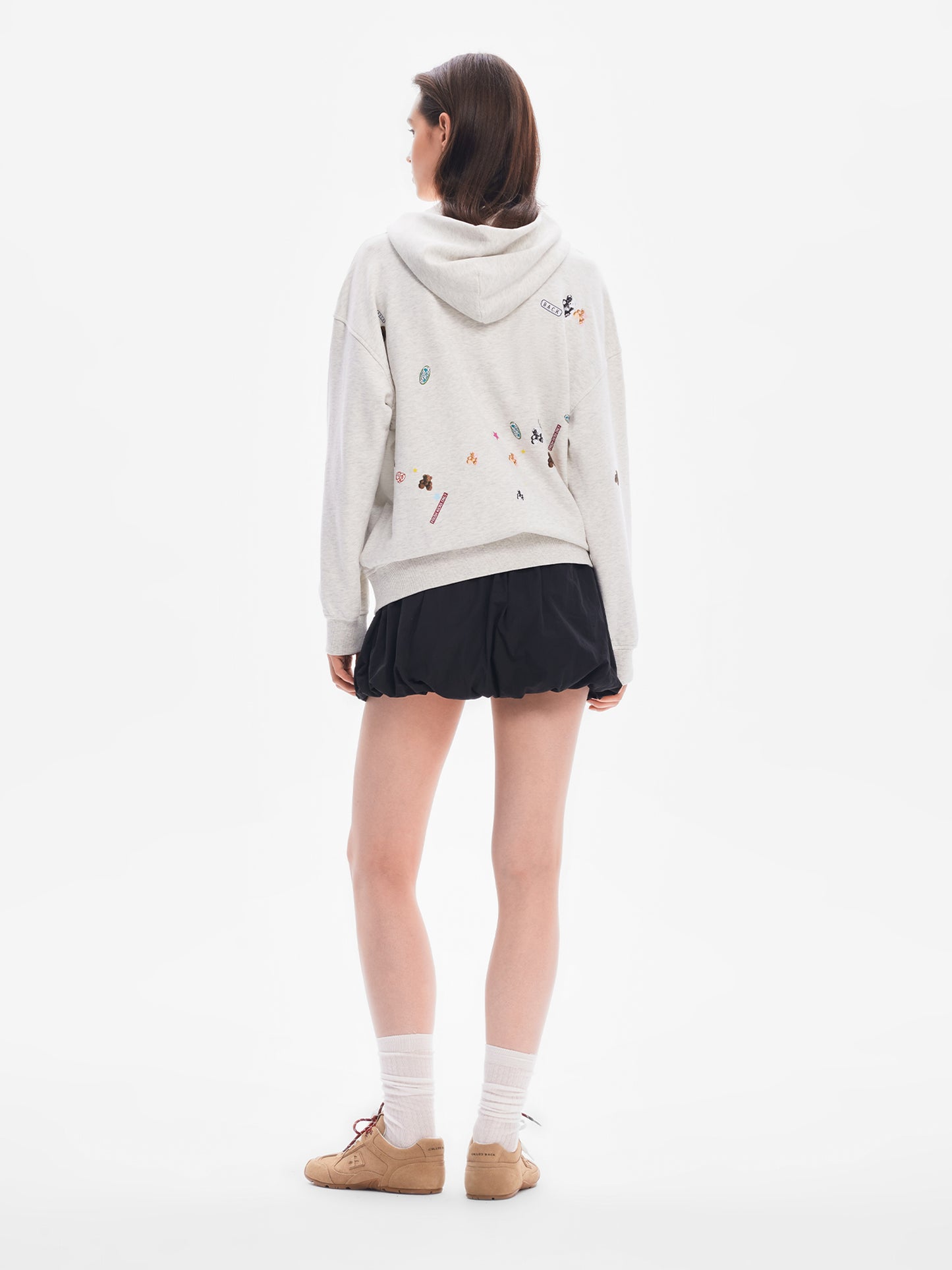 Onigiri Bear Hooded Zip-Up Sweatshirt