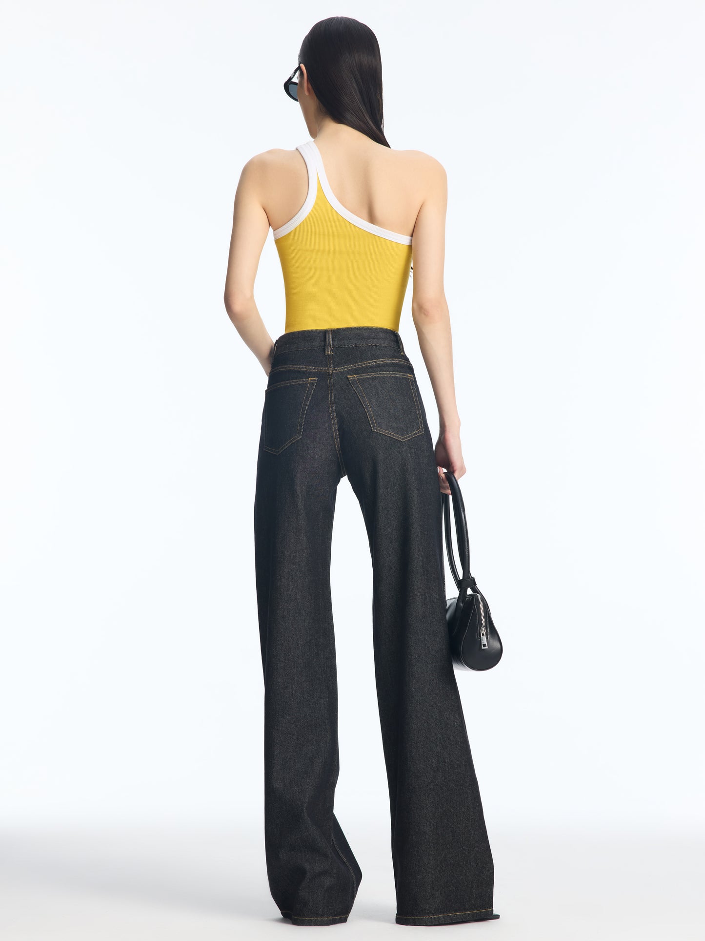 One-shoulder tank top