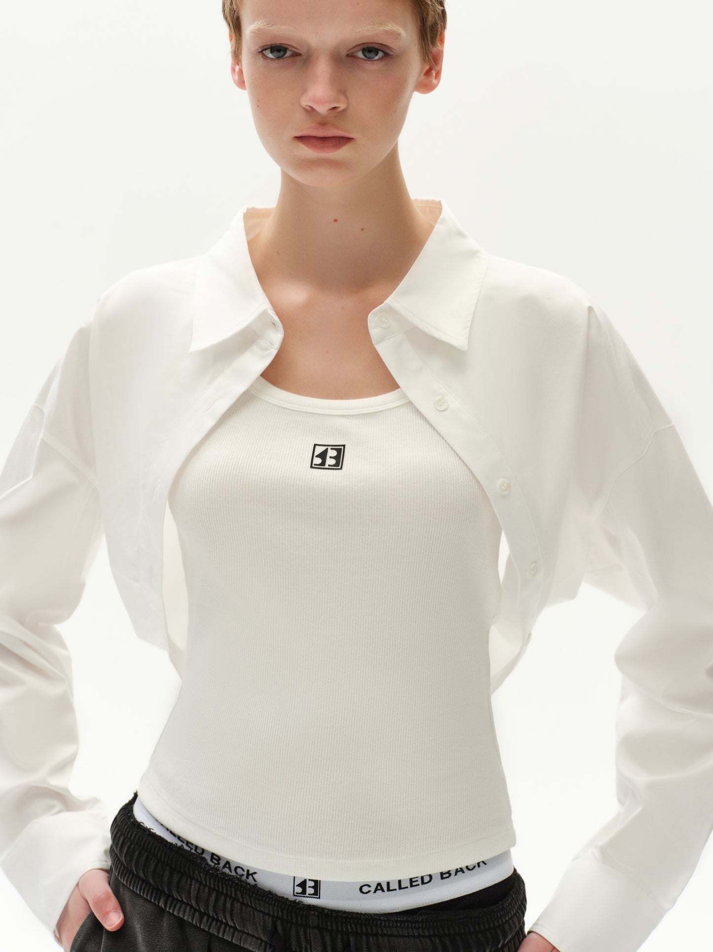 White long-Sleeve Blouse 100% Cotton