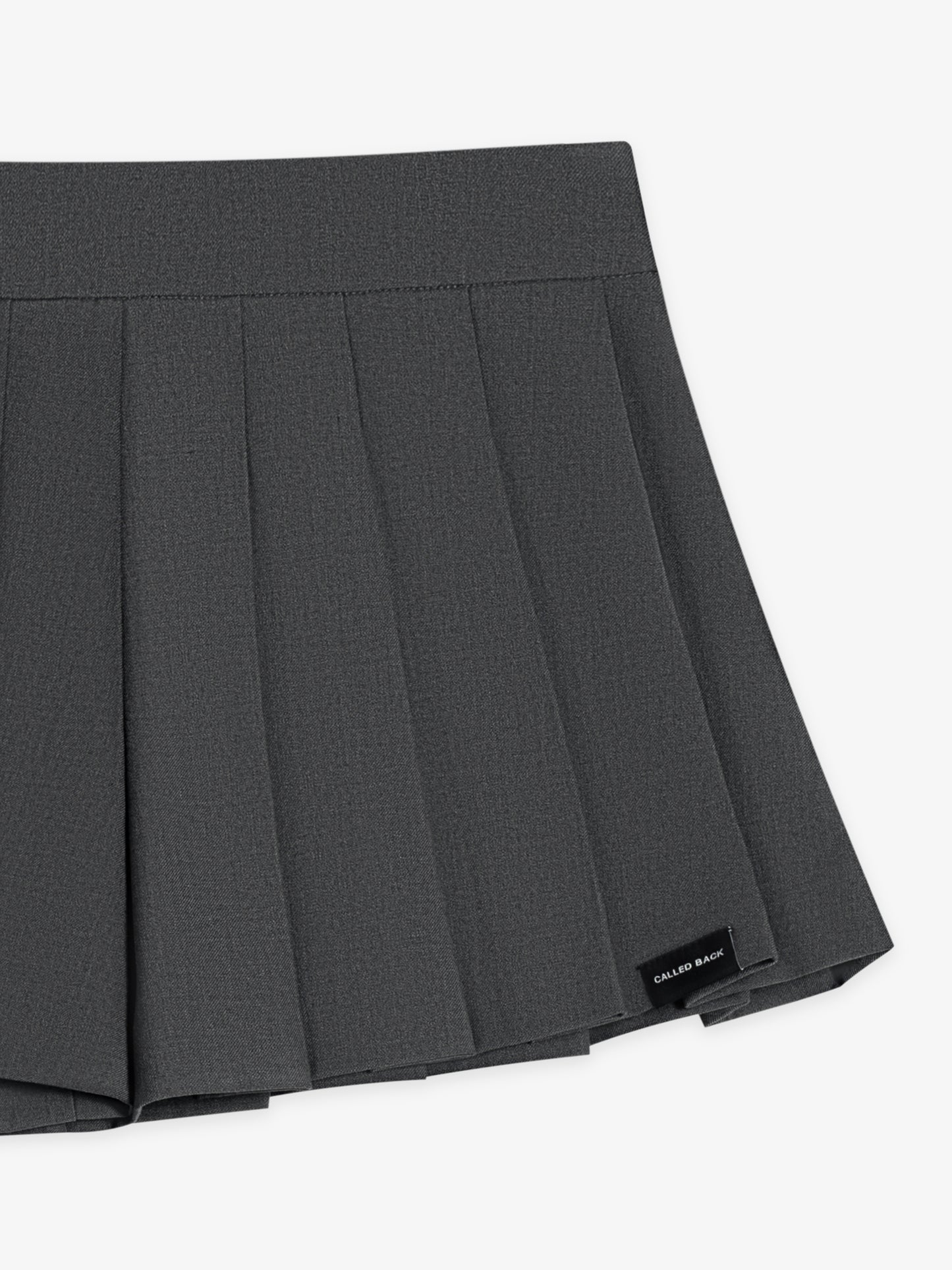 Cotton pleated skirt