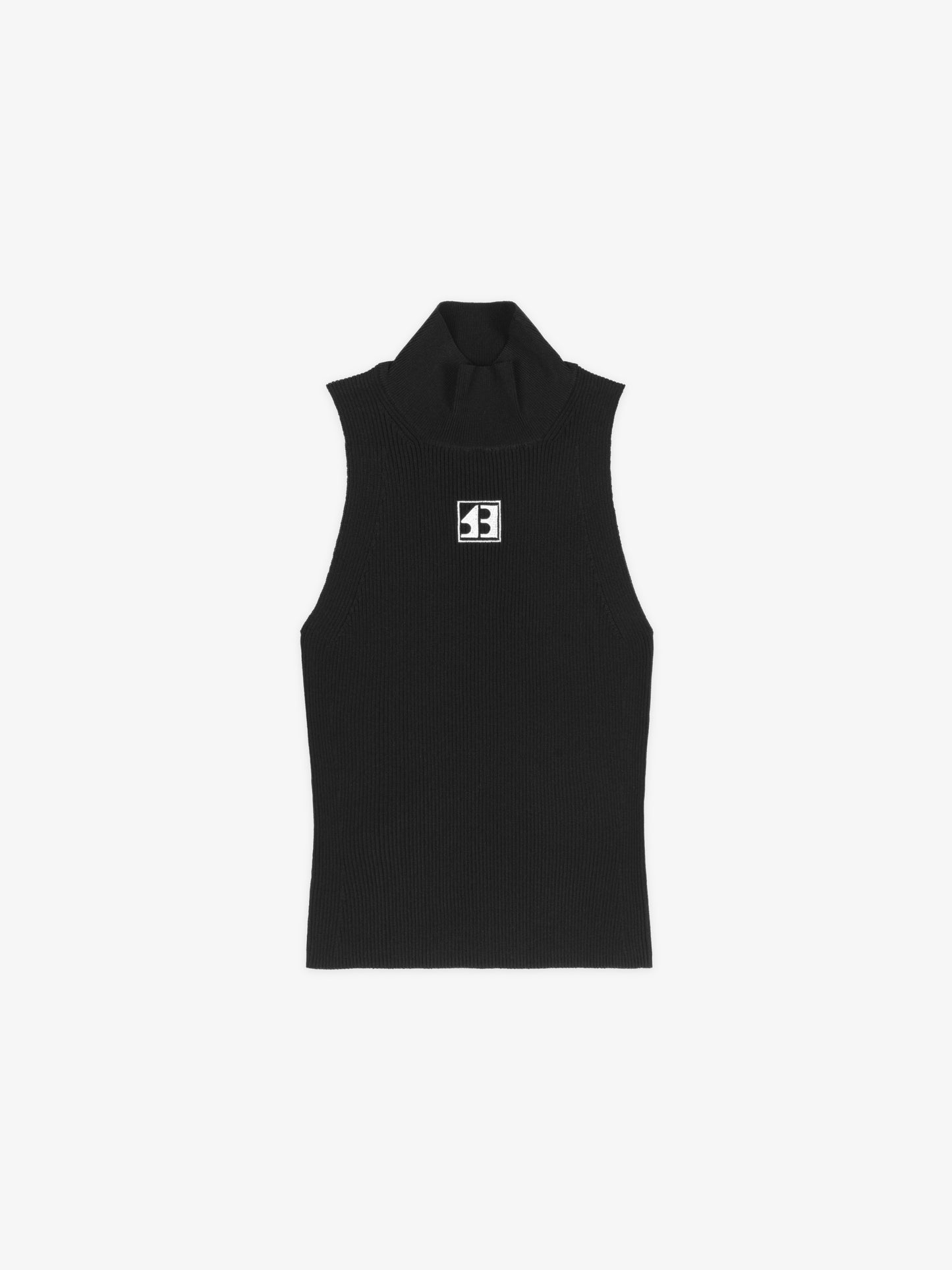 Core Logo Turtle Neck Tank Top