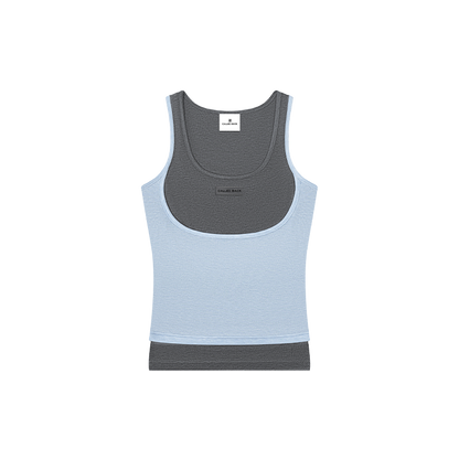 Layered-Look Sleeveless Top