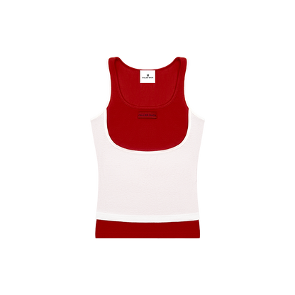 Layered-Look Sleeveless Top
