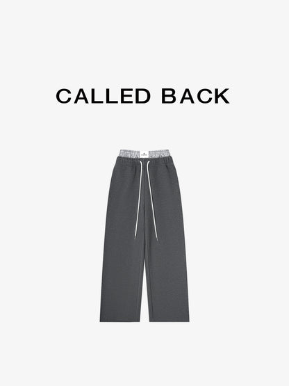 Gray Drawstring Pants
