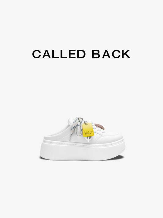 White Platform Slip-On Sneakers