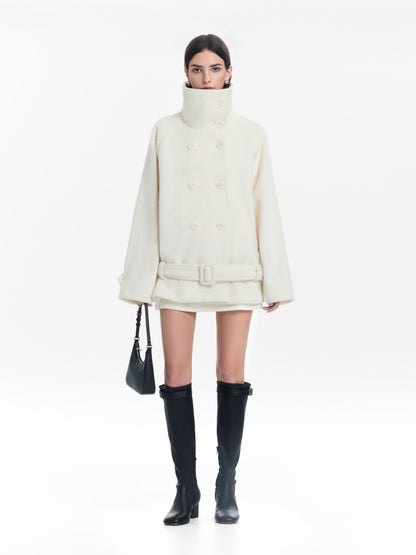 Double-Breasted Wool Coat