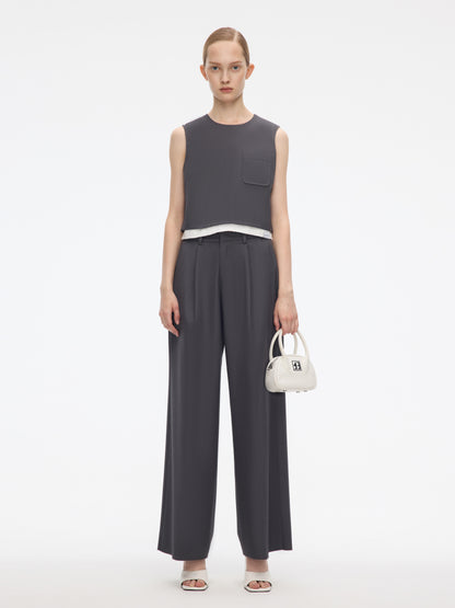 Straight-leg pants