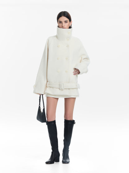 Double-Breasted Wool Coat