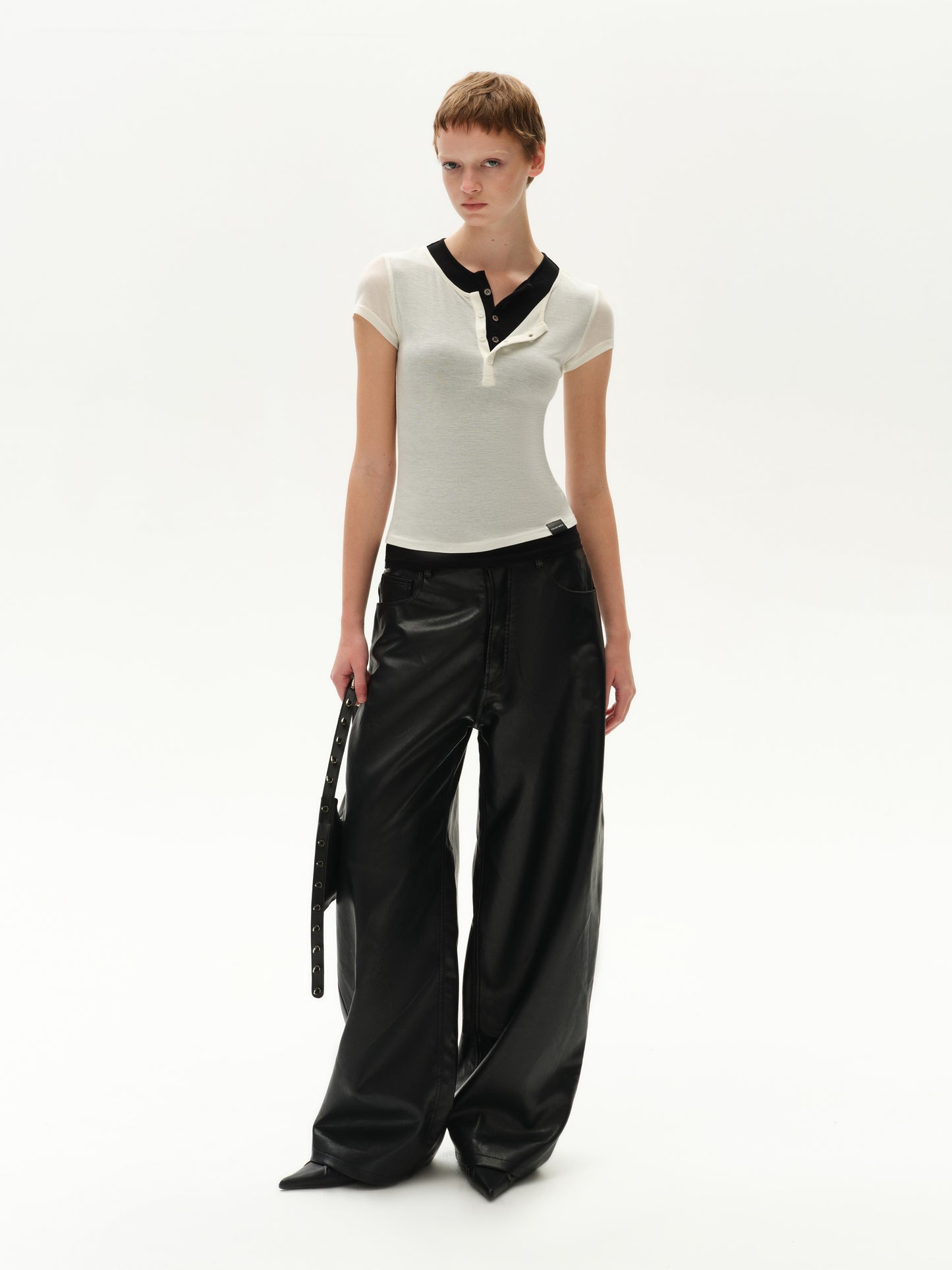 Short-Sleeve layered-look-Fit T-Shirt