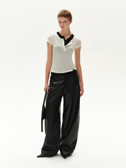 Short-Sleeve layered-look-Fit T-Shirt