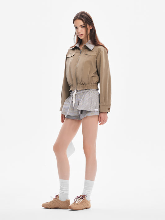 Versatile Plaid Skort