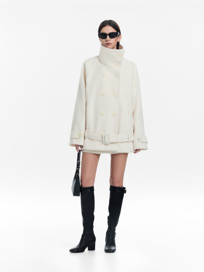 Double-Breasted Wool Coat