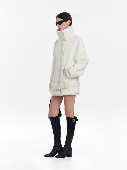 Double-Breasted Wool Coat