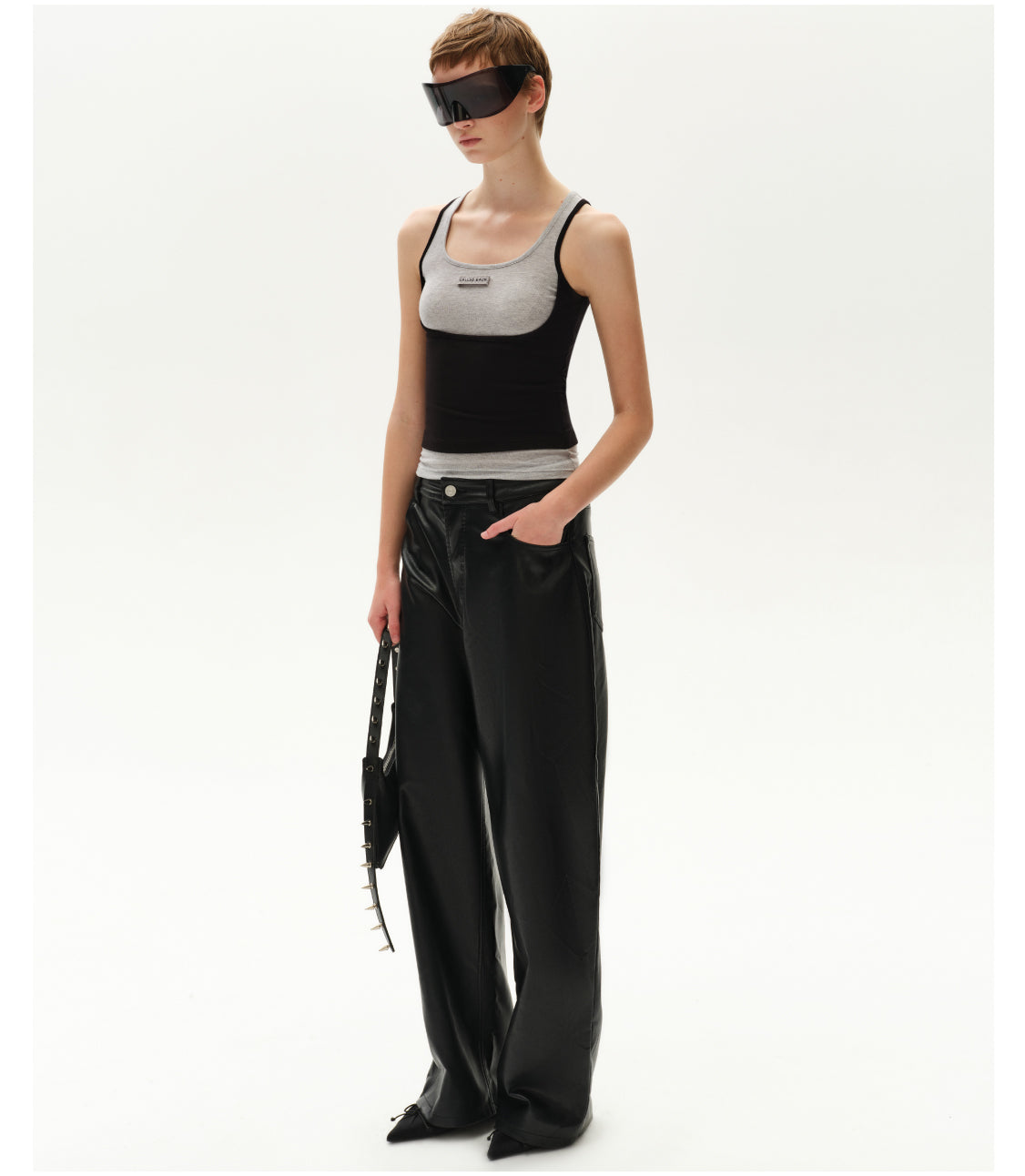 Layered-Look Sleeveless Top