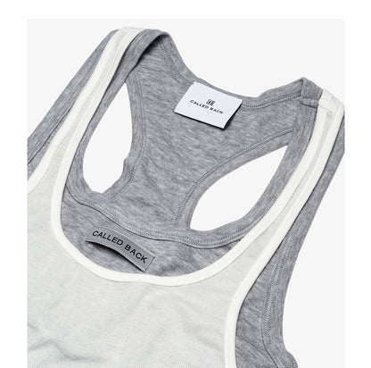 Two-Tone Mock Two-Piece Top