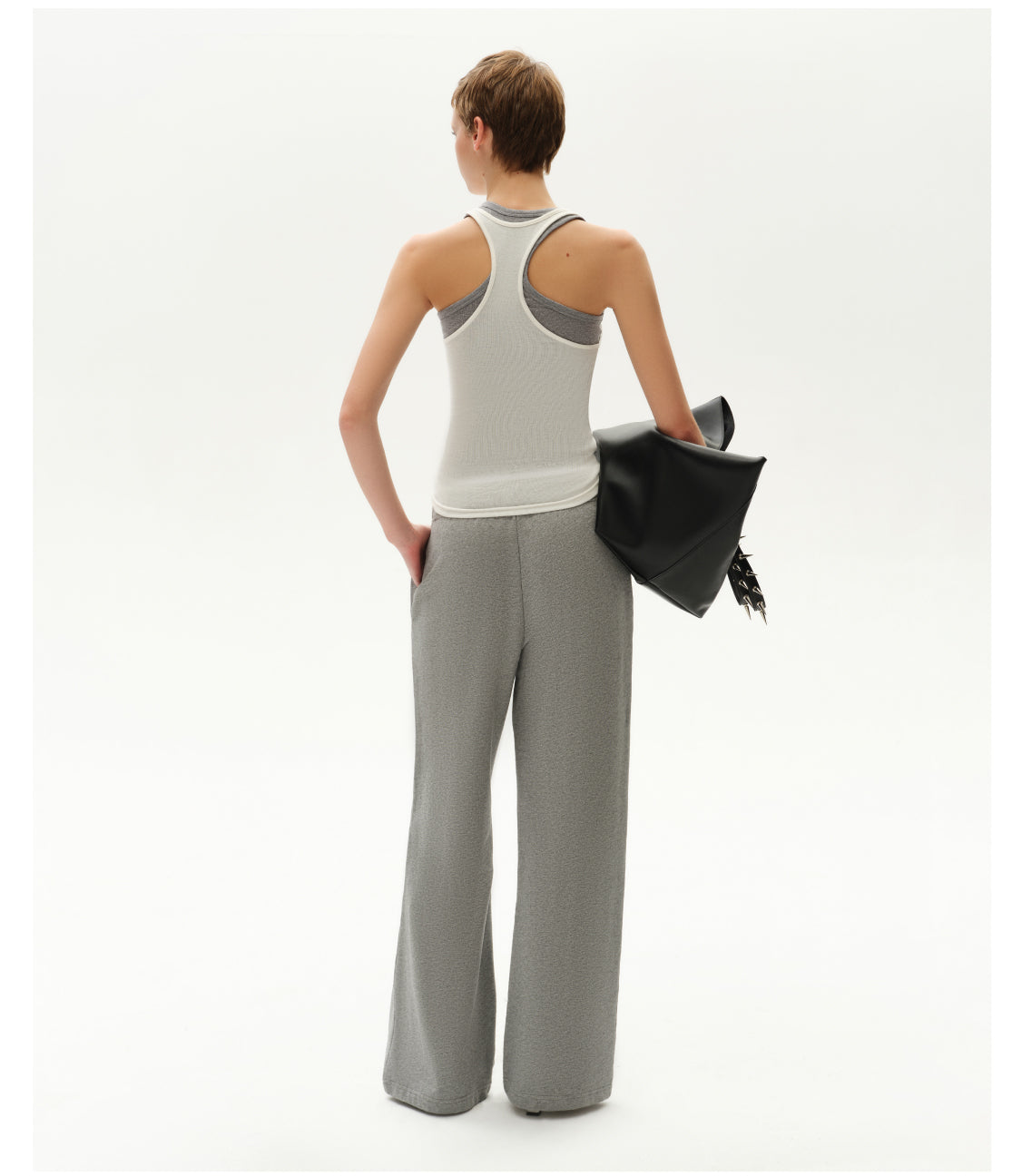 Two-Tone Mock Two-Piece Top