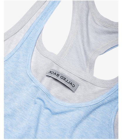 Two-Tone Mock Two-Piece Top