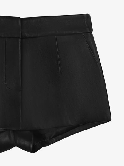 black shorts