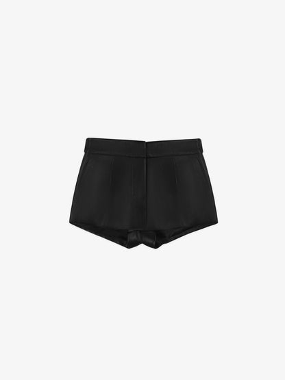 black shorts